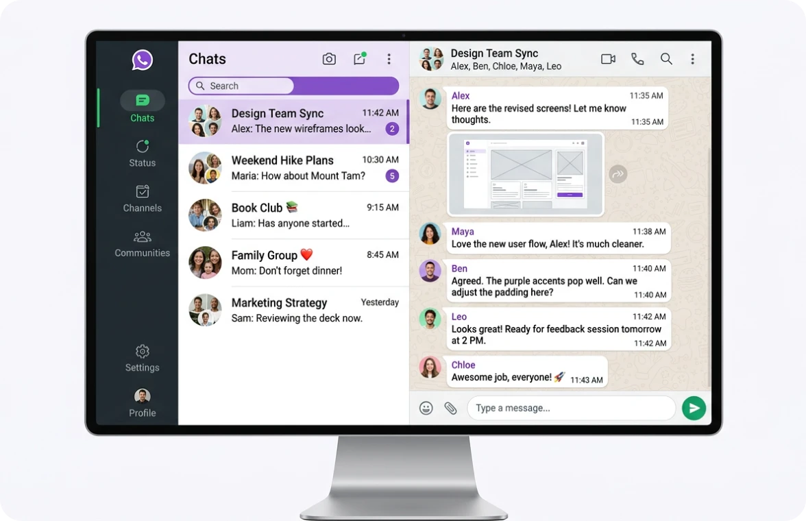 WhatsApp group automation dashboard